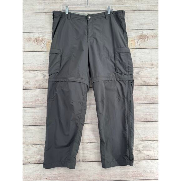 REI Sahara Convertible Hiking Pants Womens 16W Gray Adjustable Waist - Picture 1 of 11